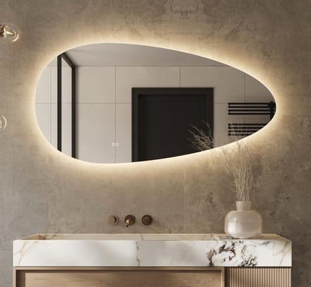 Schaere - Badkamerspiegel - LED Verlichting - Spiegel Verwarming - Sensor - Dimfunctie - 100x60 cm