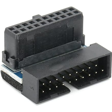 PH19 Carte Mère de Bureau USB3.0 Socket USB Coudé à 90 Degrés Convertisseur de Socket USB gray