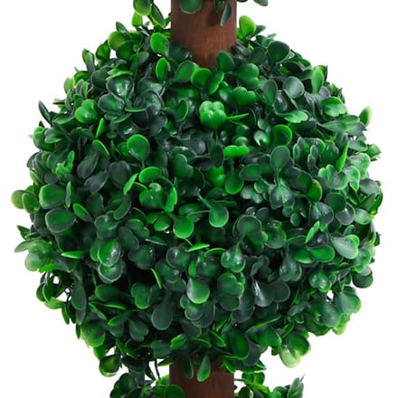 Arbre buis artificiel avec pot forme sphérique vert 90 cm