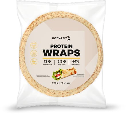 Body & Fit Smart Protein Wraps - Minder Koolhydraten - Eiwitrijk - 1 pak (6 stuks)