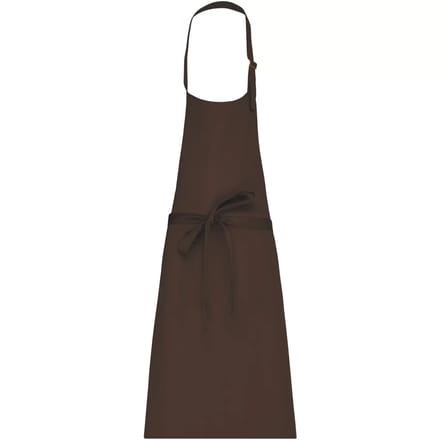 Schort/Tuniek/Werkblouse Unisex One Size Kariban Chocolate 35% Katoen, 65% Polyester