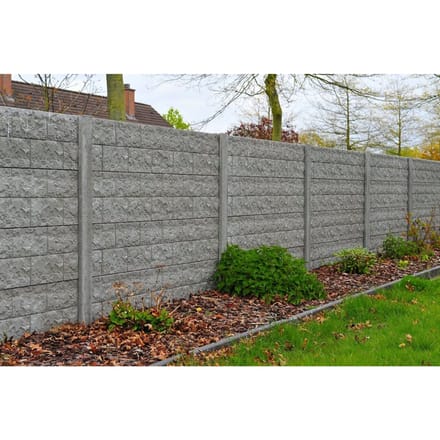 Intergard Beton schutting Rockstone enkelzijdig 200x193cm