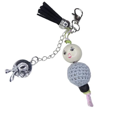 2 Love it Gelukspoppetje Hoedje - Sleutelhanger - Tashanger