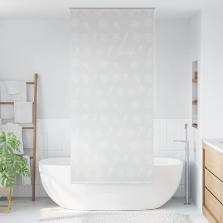 vidaXL - Rolgordijn - voor - douche - 80x240 - cm - zeester