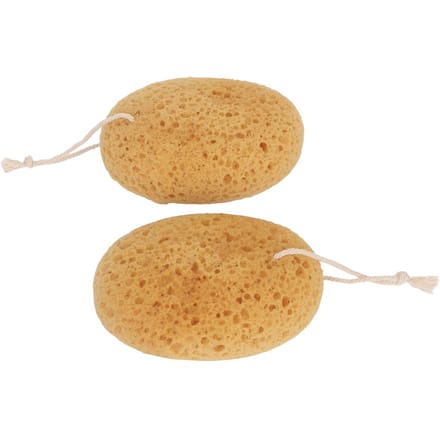 Lot de 2 éponges exfoliantes pour le corps, pour le bain, douces et lisses, pour la peau, texture rugueuse, pour la douche beige