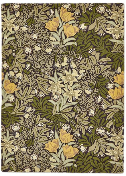 Morris & Co Bower Twining Vine Green 128207 - 140 x 200 cm