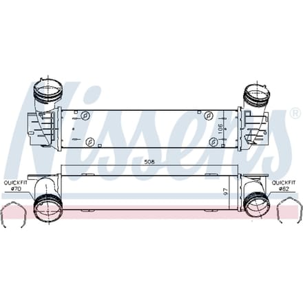 Intercooler NISSENS 96480