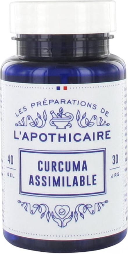 Les Préparations de L'Apothicaire Assimileerbare Kurkuma 40 Capsules