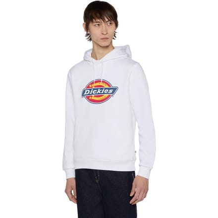 Dickies Icon Logo Polyester Unisex Volwassenen Witte Hoodie