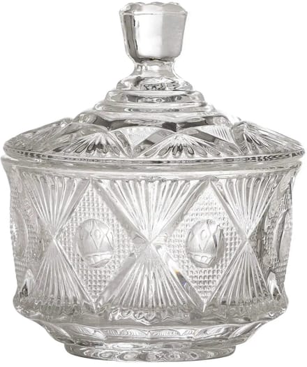 Bloomingville Voorraadpot glas transparant Ninya 11cm