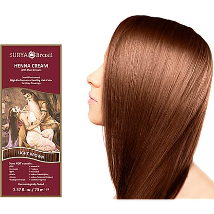 Surya Brasil Henna Haarverf Creme - Light Brown - 70 ml