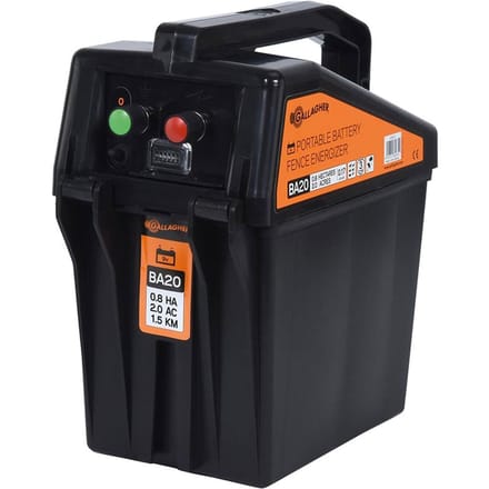 Gallagher BA20 Batterij-apparaat (9/12V) - Voor mobiele schrikdraadsystemen