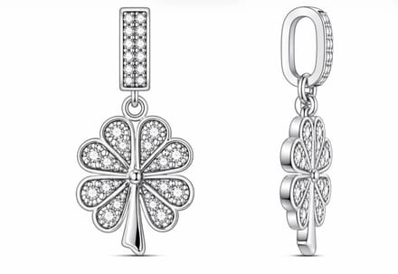klaver Hanger met Zirkonia