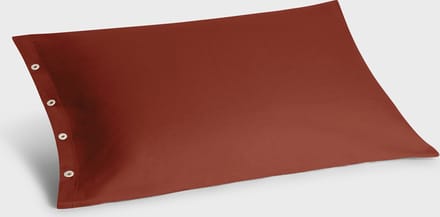 Yumeko kussensloop flanel fluweel rood 50x70 - Biologisch & ecologisch - 1 stuk