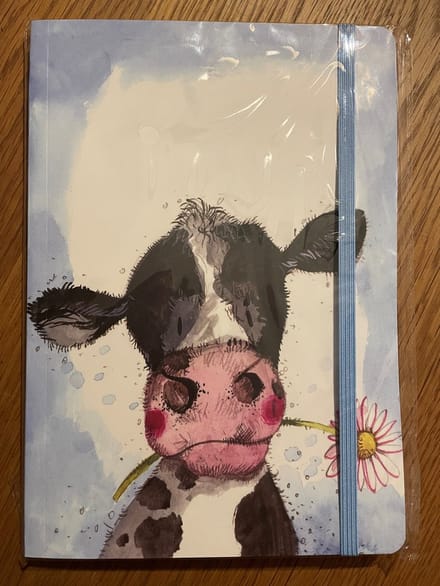 Alex Clark Large Chunky Notebook Cow And Daisy ~ A5 Notitieboek Koe
