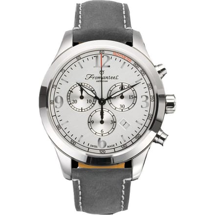 Refurbished Fromanteel Classic Silver 85-0304-015 Heren Horloge 42mm