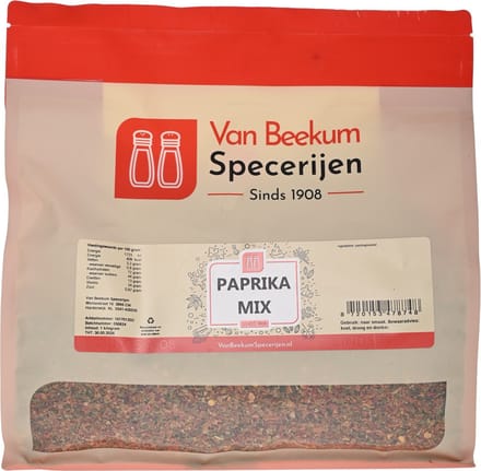 Van Beekum Specerijen - Paprika Mix - 1 KG (hersluitbare stazak)