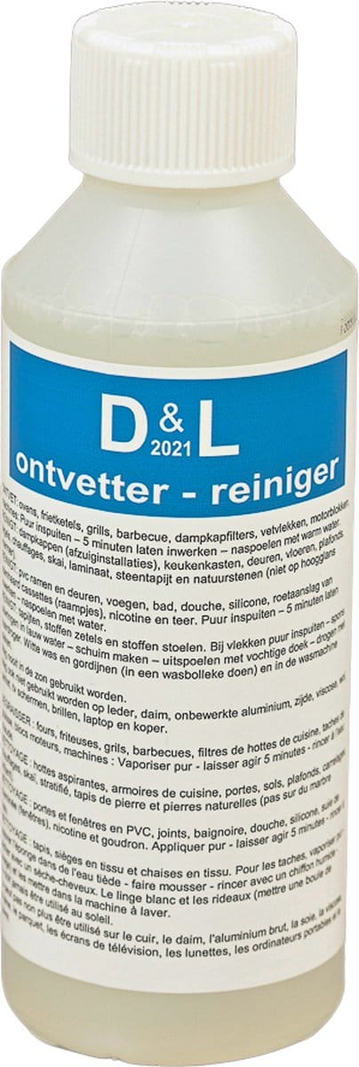 D&L 2021 Ontvetter & Reiniger - 250ml
