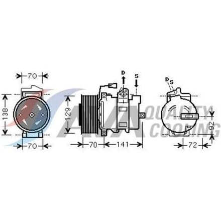 Airco-compressor HIGHWAY AUTOMOTIVE 45033003HW