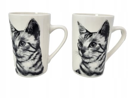 Set van 2 porseleinen mokken Sokoke Cat - Geschenkverpakking