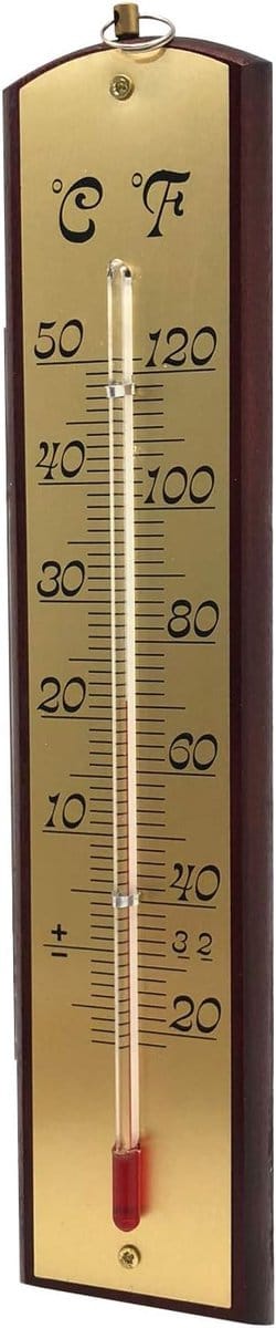 Wandthermometer Binnen en Buiten - Nauwkeurige Temperatuurmeter met Metaalplaat