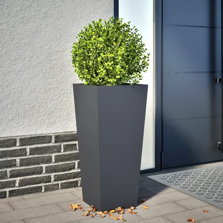 vidaXL - Plantenbak - 35x35x75 - cm - staal - antracietkleurig
