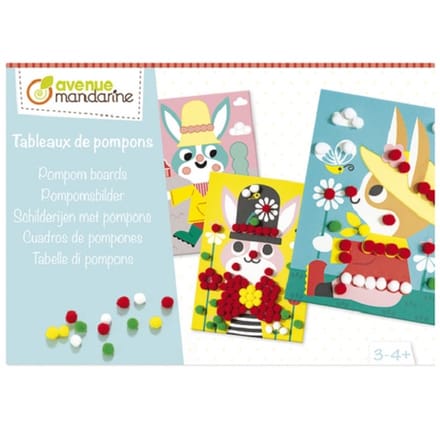 Creatieve doos met pompons Avenue Mandarine