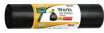 Bee Smart - Afvalzakken - 120L - 10 Stuks - Zwart - HDPe