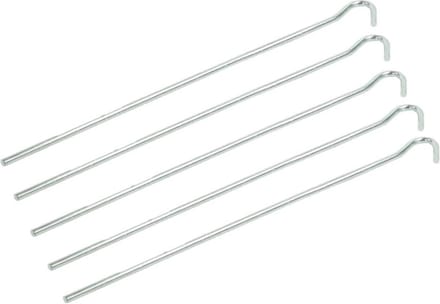 Pro Plus Tentharingen - 20x stuks - metaal - open oog - 25 cm - Rotspennen - grondpennen