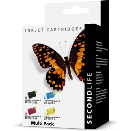 SecondLife - Multipack Epson 502 XL BK  C  M & Y