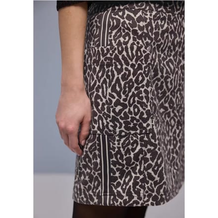 Rok met leopatroon