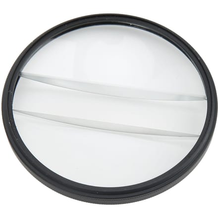 Camera Special Effects Filter Dubbele Halve Maan Glas Split Diopter Filter Voorgrond Blur Fotografie SLR Accessoire white