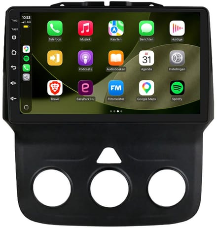 CarPlay autoradio geschikt voor Dodge RAM | 2014 t/m 2018 | Android 13 | Draadloos Apple CarPlay & Android Auto | 2GB + 32GB | 8-Core processor | Davilon | 2025 model | 2014 2015 2016 2017 2018 | Bluetooth & Wifi