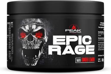 Peak Epic Rage (300g) Ginger Lemon - Pre-Workout - Pre-Workout Booster