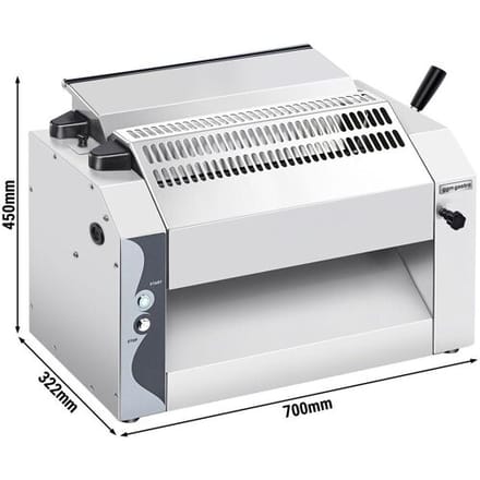 GGM Gastro Teigausroller - für 420mm Pasta- & Pizzateig - Teigdicke 0 bis 10mm