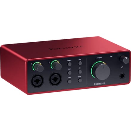 Focusrite Scarlett 4i4 (4e Generatie) – 4-in, 4-out USB-C Audio-interface – Professionele Opnames voor Bands, Producers & Podcasters