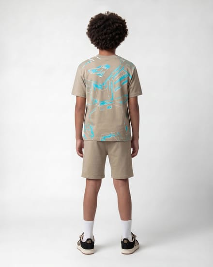 Black Bananas Kinderen Huge Sketch Twin Set, Zand