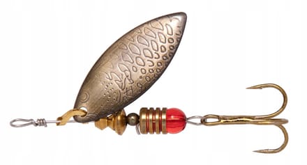 Willow Spinnerbait 22g - Oud Messing - Zwaar kunstaas voor roofvissen