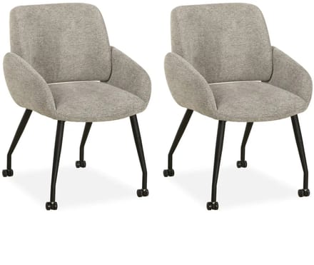 MX Sofa - Eetkamerstoel Rowan - Dolphin (set van 2 stuks)