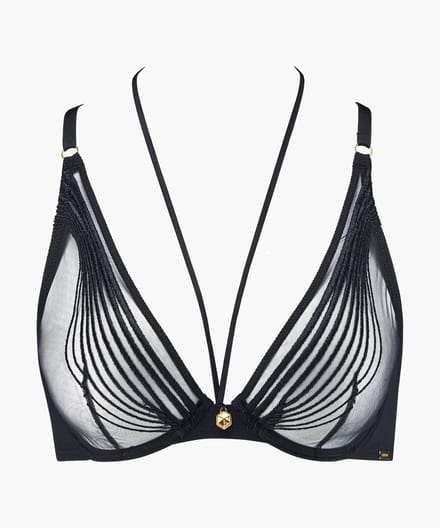 Aubade Sumptuous Waves Beugel Bh 3CF12 Zwart - maat EU 80E / FR 95E