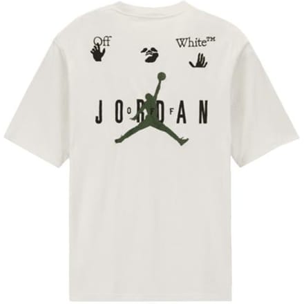 OFF-WHITE X Jordan Logo Geborduurd T-shirt Sail 2XL white