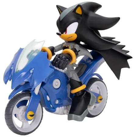 Sonic & DC Shadow 13 cm met Batcycle blauw
