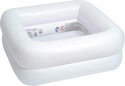 Baby - zwembadje - 86 x 20 cm - met 3 ringen - wit - Zwembad