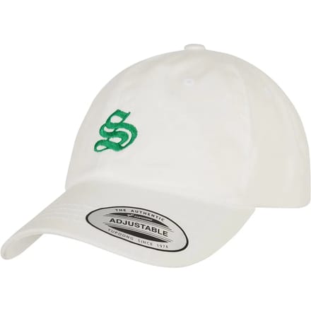 Mister Tee - Letter White Low Profile Cap S Verstelbare pet - Zwart