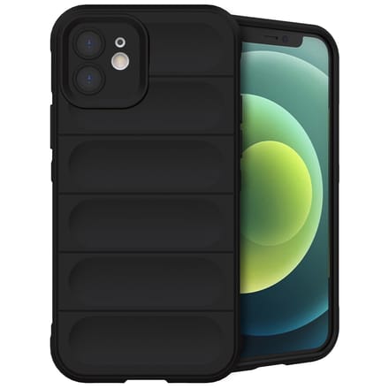 imoshion Hoesje - Geschikt voor Apple iPhone 12 - EasyGrip Backcover - Zwart