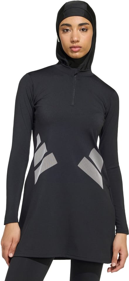 Adidas Performance Logo Zwemtop Met Lange Mouwen - Dames - Zwart