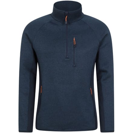 Mountain Warehouse Heren Treston Fleece Top (Marine)
