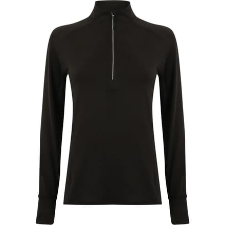 Langarm T-shirt 1/4 zip vrouw Tombo