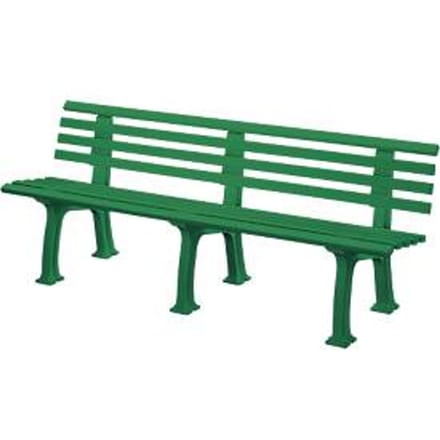 Tuinbank, 4-zit, L 2000 mm, groen
