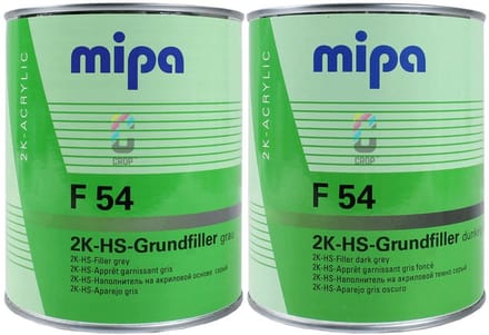 MIPA F54 2K-HS-Grundierfiller - Primer - 1 liter - Donker grijs